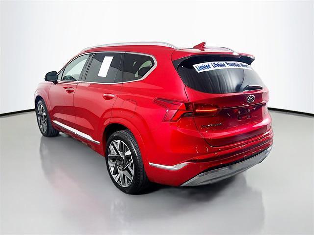 Photo of 2023 Calypso Red Hyundai SANTA FE