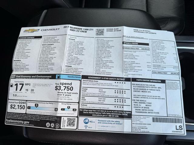 Photo of 2017 Black Chevrolet Silverado 1500