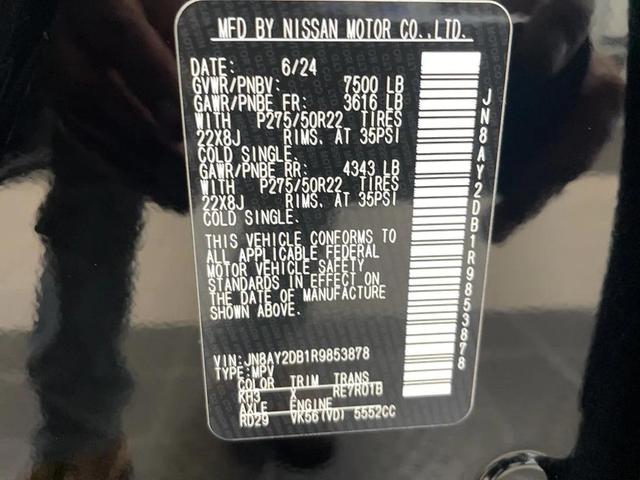Photo of 2024 Super Black Nissan Armada