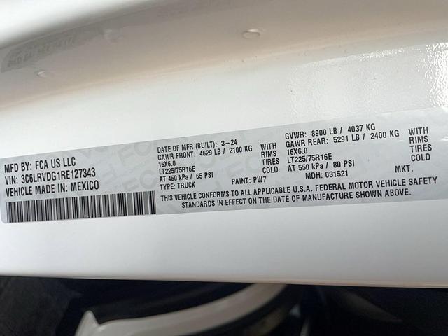 Photo of 2024 Bright White RAM ProMaster 2500