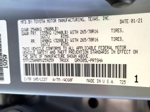 Photo of 2021 Gray Toyota Tacoma