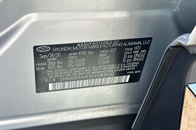 Photo of 2020 Shimmering Silver Pearl Hyundai SANTA FE