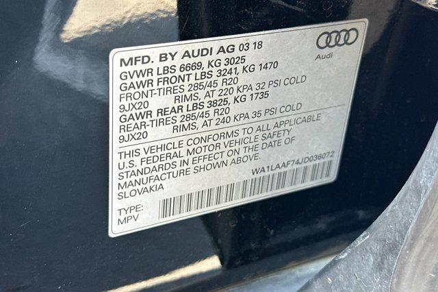 Photo of 2018 Black Audi Q7