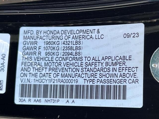 Photo of 2024 Crystal Black Pearl Honda Accord