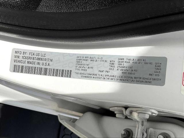 Photo of 2021 Bright White Clearcoat RAM 1500