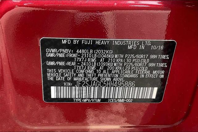 Photo of 2017 Venetian Red Pearl Subaru Forester