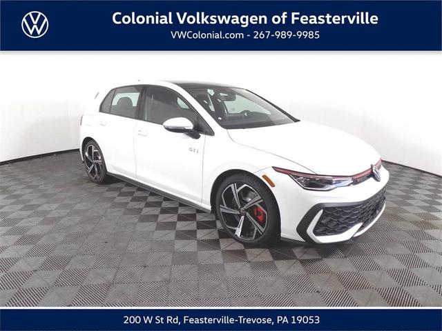 Photo of 2025 Opal White Pearl Effect Volkswagen Golf GTI