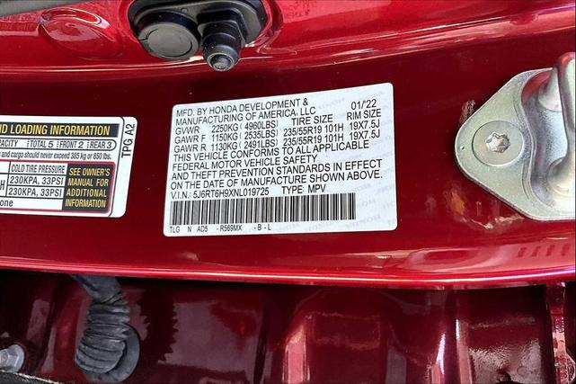 Photo of 2022 Radiant Red Metallic Honda CR-V Hybrid