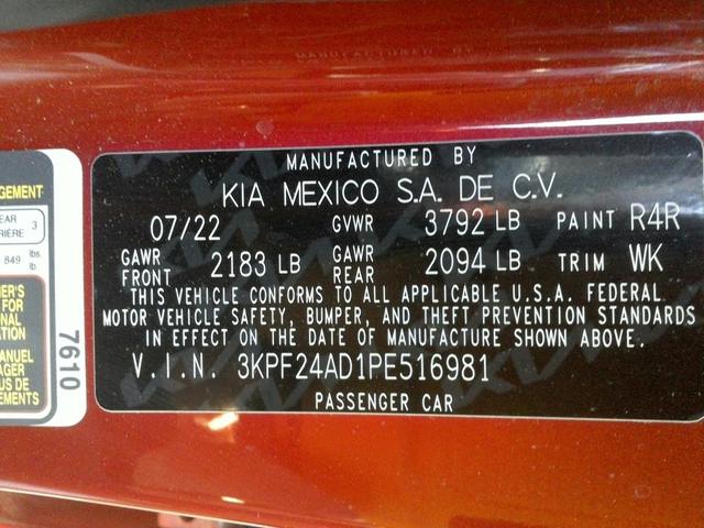 Photo of 2023 Currant Red Kia Forte