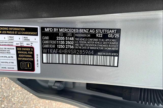 Photo of 2025 Cirrus Silver Metallic Mercedes-Benz C-Class