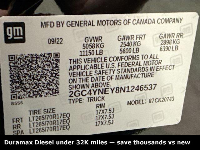 Photo of 2022 Black Chevrolet Silverado 2500