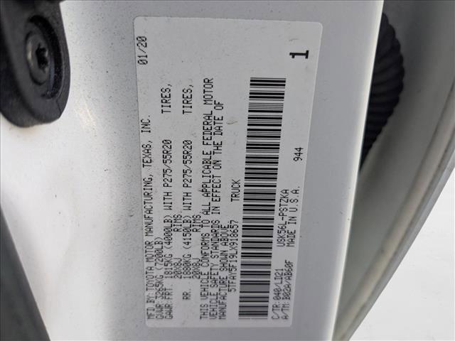 Photo of 2020 Super White Toyota Tundra