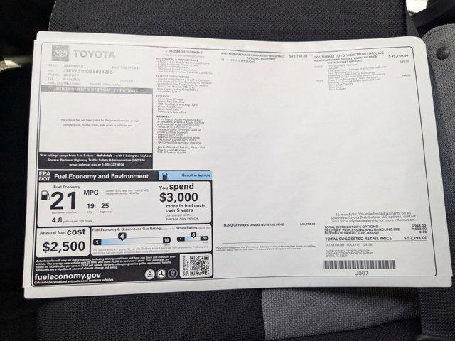Photo of 2025 Black Toyota 4Runner