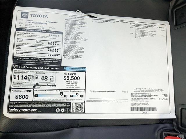 Photo of 2025 Midnight Black Metallic Toyota Prius Plug-In Hybrid