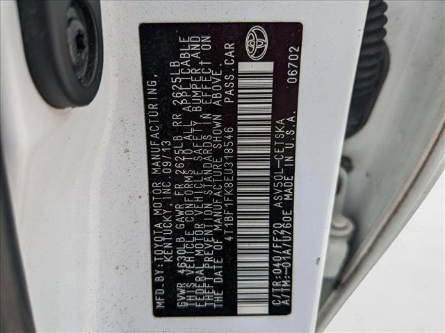 Photo of 2014 White Toyota Camry