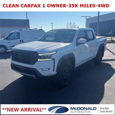 Photo of 2023 Glacier White Nissan Frontier