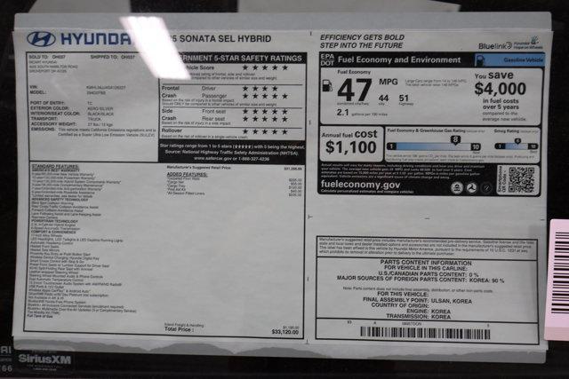 Photo of 2025 Silver Hyundai SONATA Hybrid