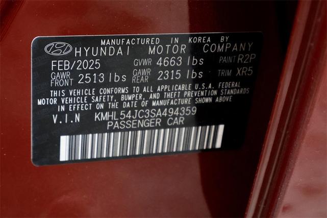 Photo of 2025 Red Hyundai SONATA