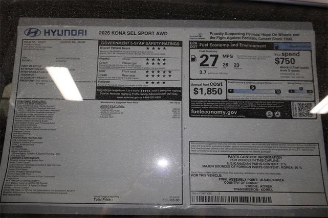 Photo of 2026 Gray Pearl Hyundai KONA