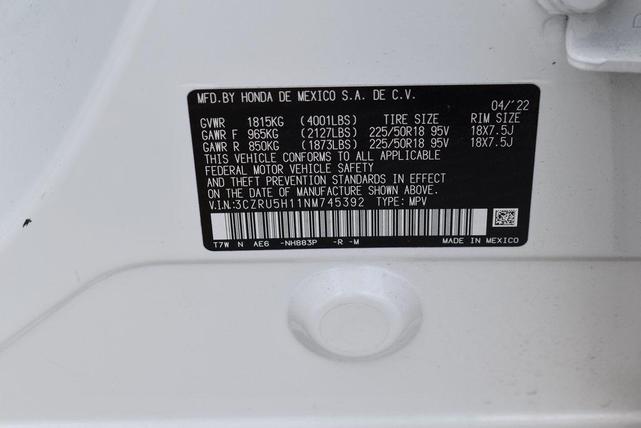 Photo of 2022 Platinum White Pearl Honda HR-V