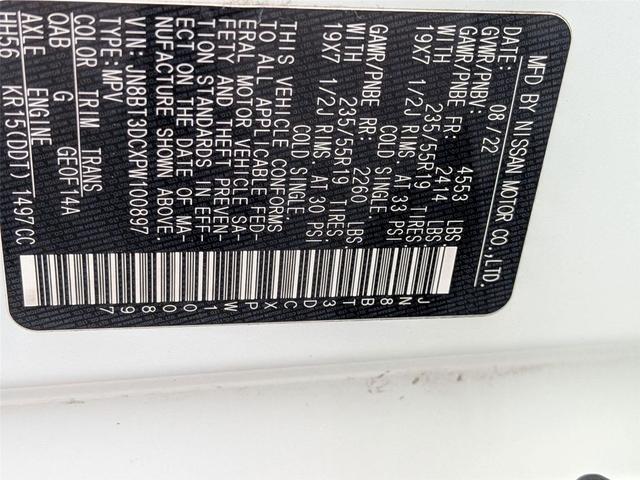 Photo of 2023 Pearl White Tricoat Nissan Rogue