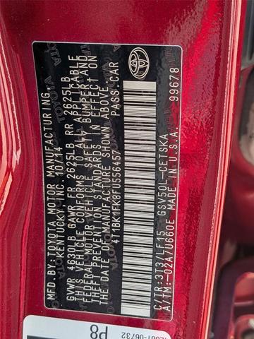 Photo of 2015 Ruby Flare Pearl Toyota Camry