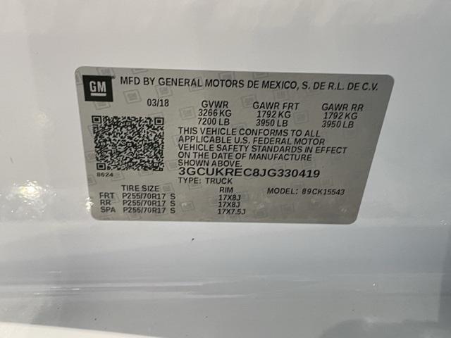 Photo of 2018 Summit White Chevrolet Silverado 1500