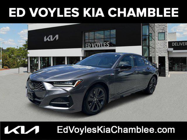 Photo of 2023 Gray/Black Acura TLX