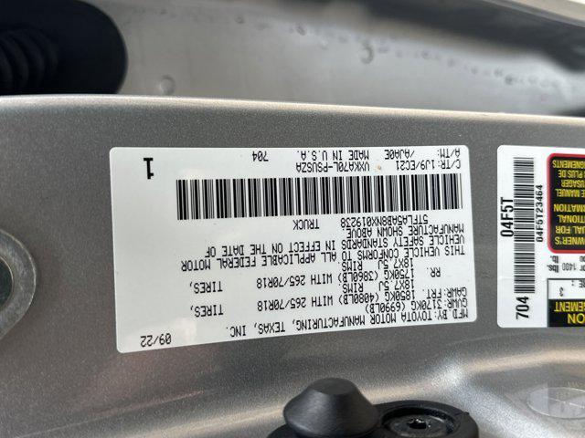 Photo of 2022 Silver Toyota Tundra