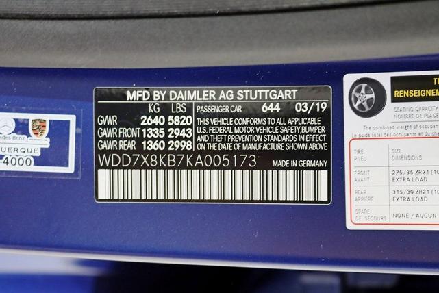 Photo of 2019 designo Brilliant Blue Magno Mercedes-Benz AMG GT 63