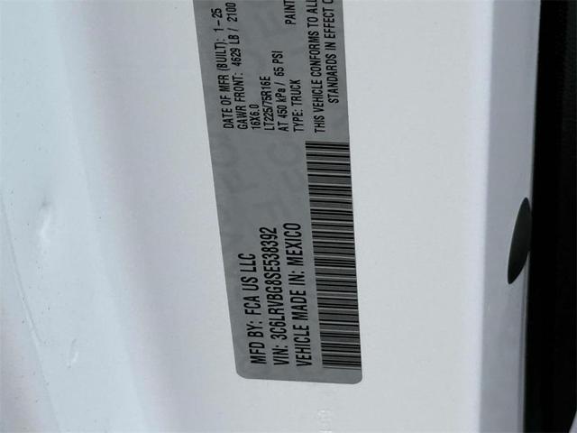 Photo of 2025 Bright White Clearcoat RAM ProMaster 1500
