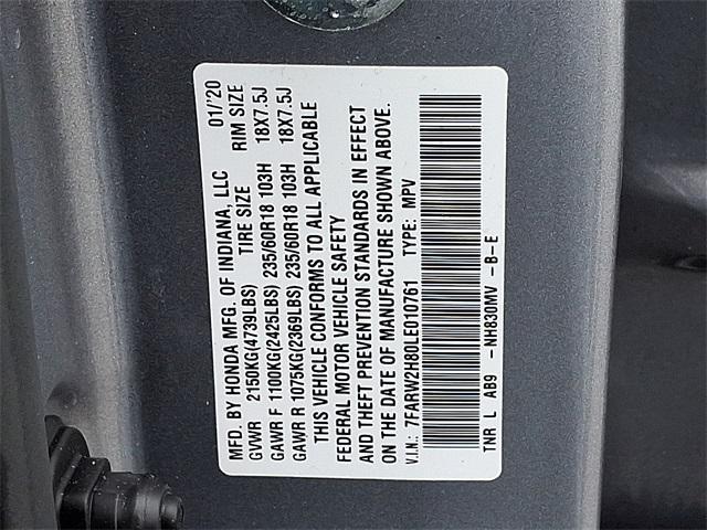 Photo of 2020 Lunar Silver Metallic Honda CR-V