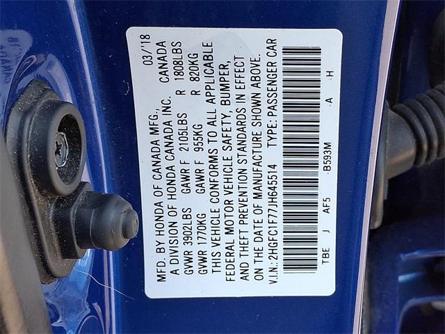 Photo of 2018 Blue Honda Civic