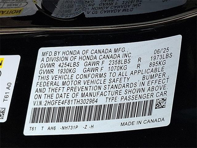 Photo of 2026 Crystal Black Honda Civic Hybrid