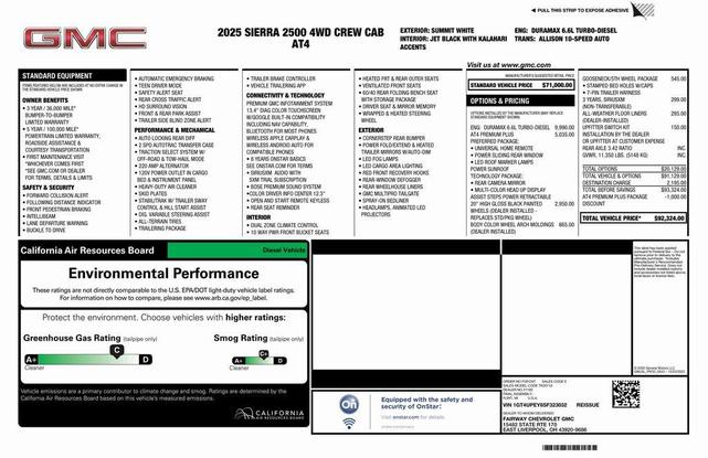 Photo of 2025 Summit White GMC Sierra 2500