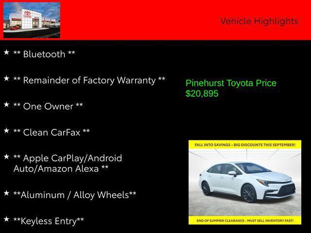 Photo of 2024 White Toyota Corolla