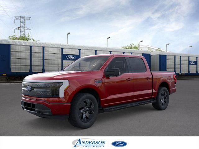 Photo of 2025 Rapid Red Metallic Tinted Clearcoat Ford F-150 Lightning