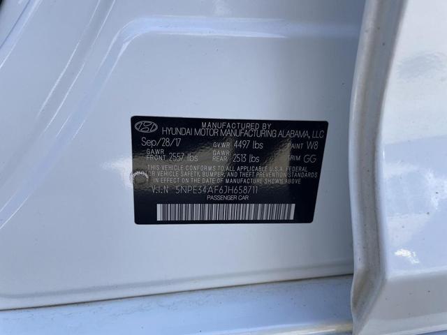 Photo of 2018 Quartz White Pearl Hyundai SONATA