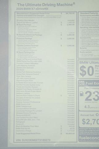 Photo of 2026 Brooklyn Grey Metallic BMW X7