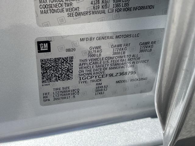 Photo of 2020 Silver Ice Metallic Chevrolet Silverado 1500
