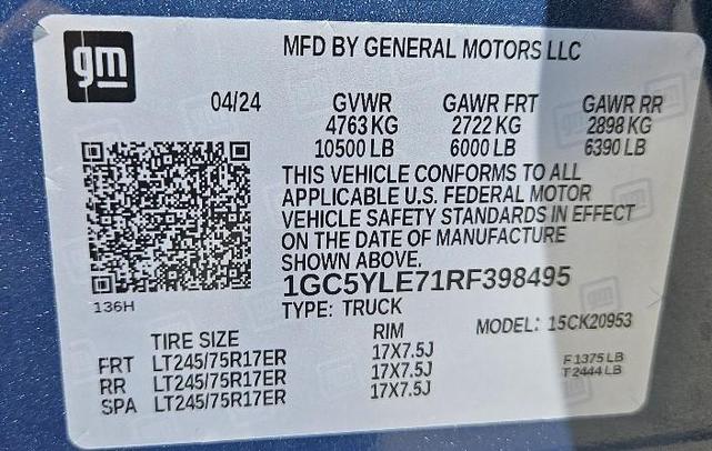 Photo of 2024 Dark Blue Chevrolet Silverado 2500