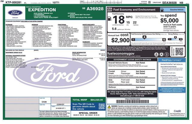 Photo of 2025 White Metallic Ford Expedition