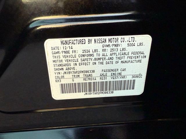 Photo of 2015 Black INFINITI Q50