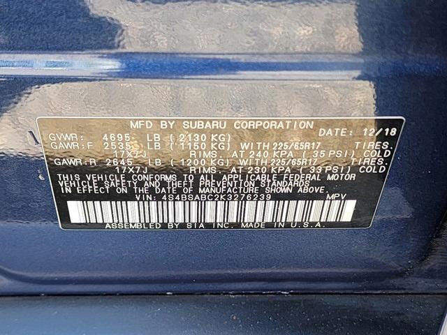 Photo of 2019 Abyss Blue Pearl Subaru Outback