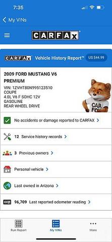 Photo of 2009 Black Ford Mustang