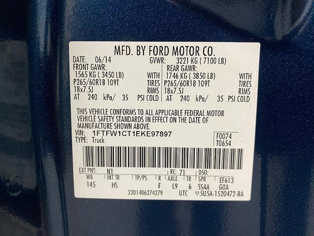 Photo of 2014 DARK BLUE Ford F-150