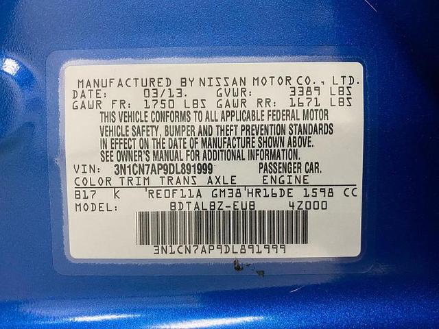 Photo of 2013 DARK BLUE Nissan Versa