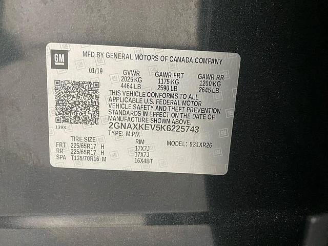 Photo of 2019 Mosaic Black Metallic Chevrolet Equinox