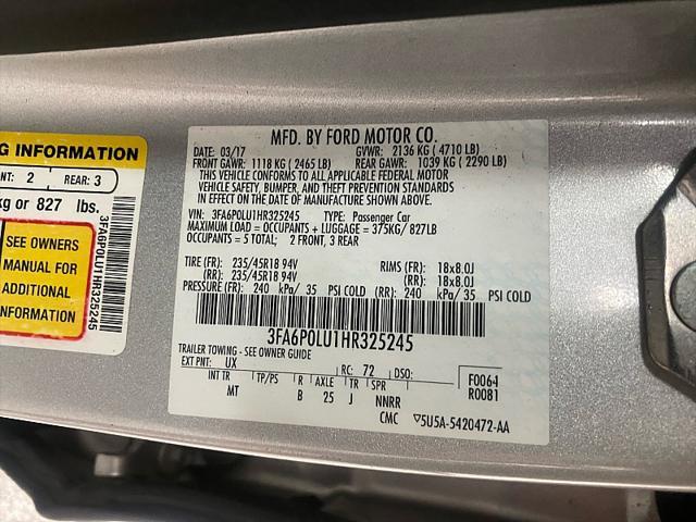 Photo of 2017 Ingot Silver Ford Fusion Hybrid