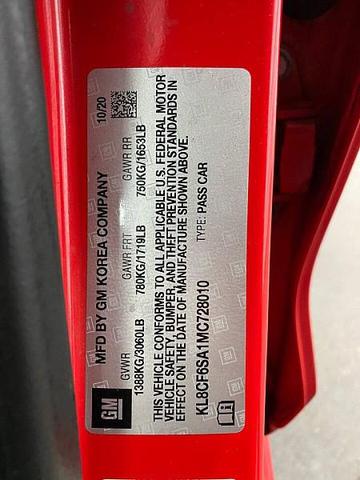Photo of 2021 RED Chevrolet Spark